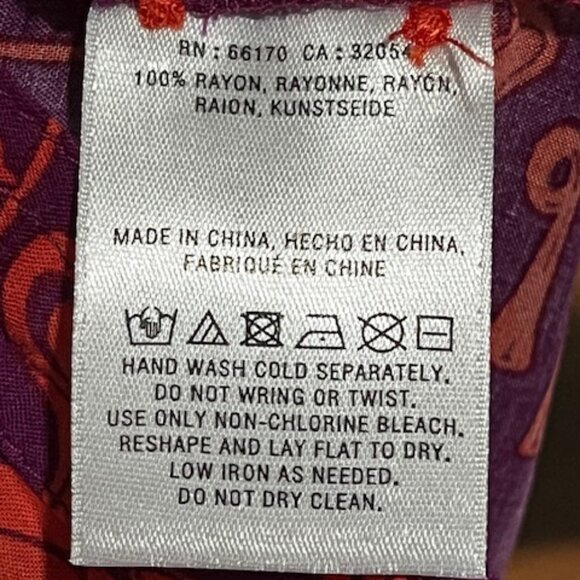 Anthropologie 52 Conversations Colloquial Yoked Button Down Toot Your Horn Sz 10 - Picture 12 of 15